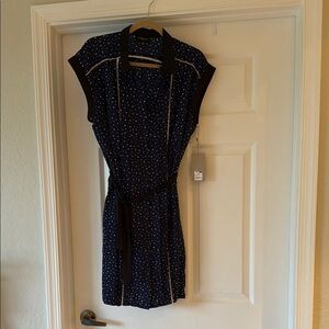 Jason Wu for Target Elegant Navy Polka Dot Dress